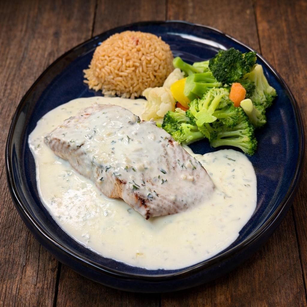 Salmón A La Mexicana.